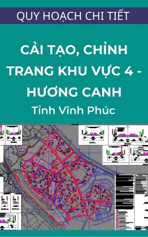 Quy hoạch chi tiết 1/500 cải tạo, chỉnh trang khu vực 4 Thị trấn Hương Canh
