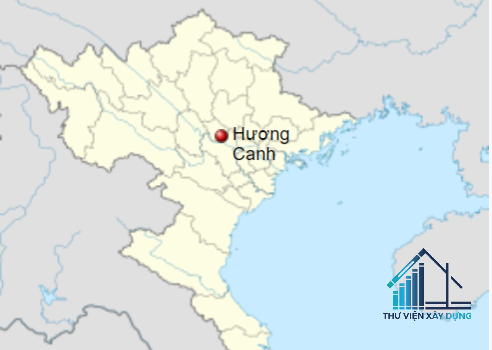 Vị trí thị trấn Hương Canh trên bản đồ