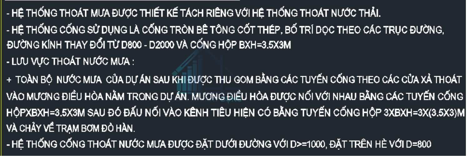 Giải pháp thiết kế thoát nước mưa thuộc Bản đồ quy hoạch chuẩn bị kỹ thuật khu đô thị mới Bắc cầu Hàn