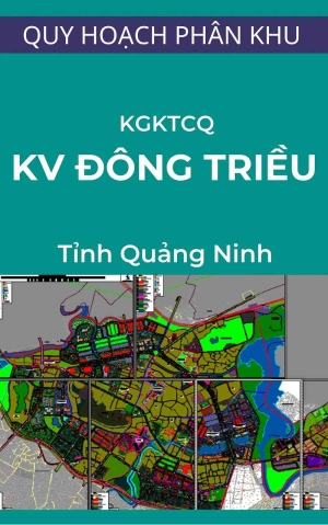 Sơ đồ tổ chức không gian kiến trúc cảnh quan khu vực Đông Triều - Quảng Ninh