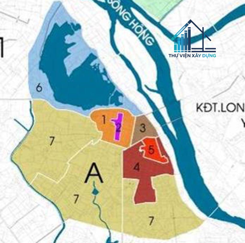 Sơ đồ vị trí và giới hạn khu đất khu đô thị H1-1B (Khu vực Hồ Gươm và phụ cận), tỷ lệ 1/2000