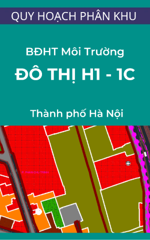 Bản đồ hiện trạng môi trường khu đô thị H1-1C (Khu vực còn lại của quận Hoàn Kiếm) - Quy hoạch phân khu, Tỷ lệ 1/2000