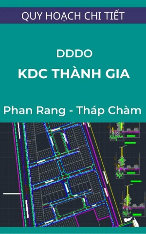 Bản đồ tổng hợp đường dây đường ống khu dân cư Thành Gia (phía Bắc đường Nguyễn Văn Cừ) – tỷ lệ 1/500, Phan Rang – Tháp Chàm