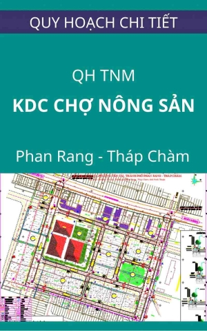 Bản đồ quy hoạch hệ thống thoát nước mưa khu dân cư Chợ nông sản Phan Rang - Tỷ lệ 1/500
