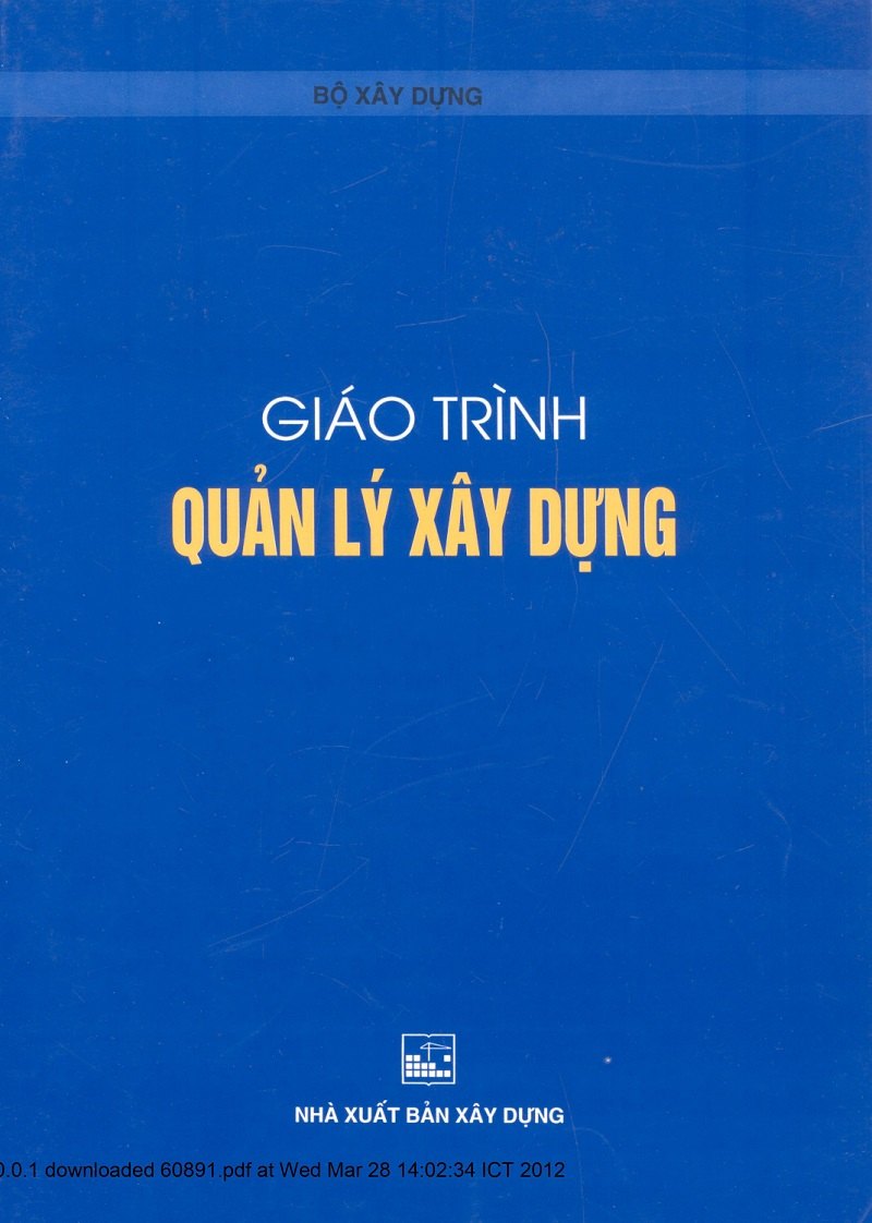giáo trìnhquản lý xây dựng