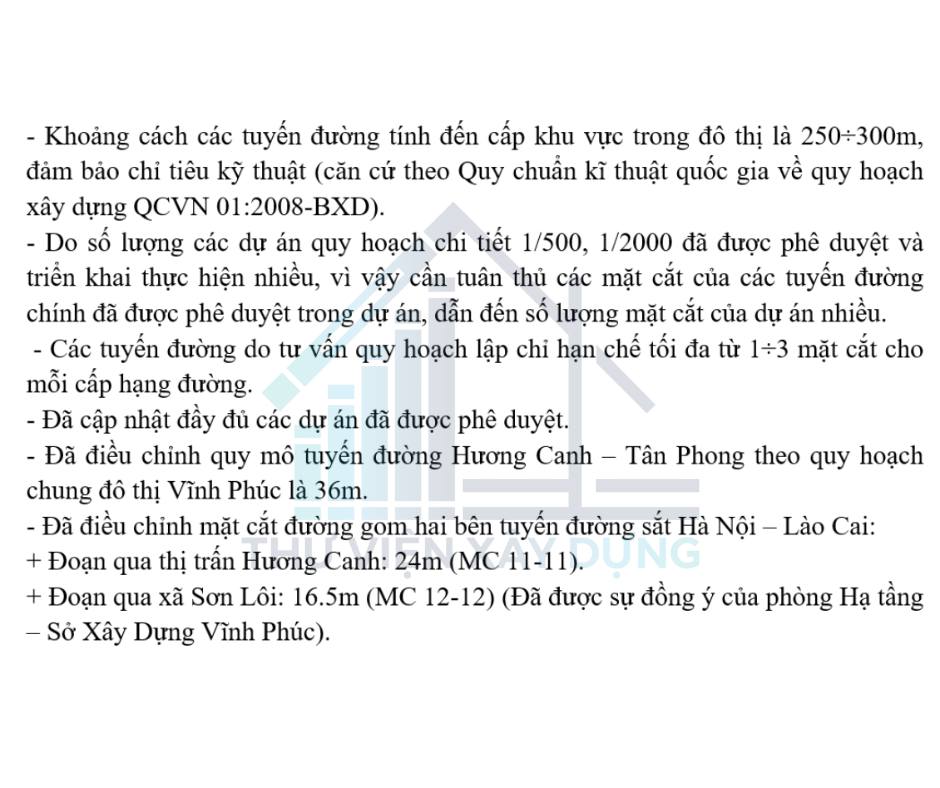 Một phần trong bản thuyết minh thuộc Bản đồ quy hoạch chuẩn bị kỹ thuật