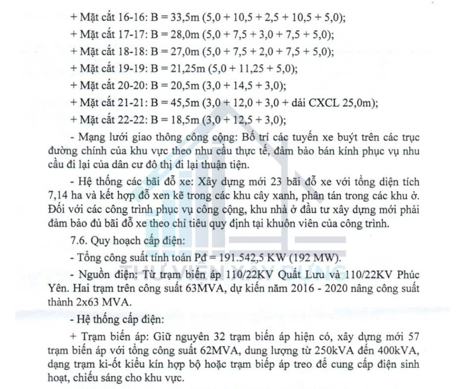 Một phần trong bản thuyết minh thuộc Bản vẽ nền