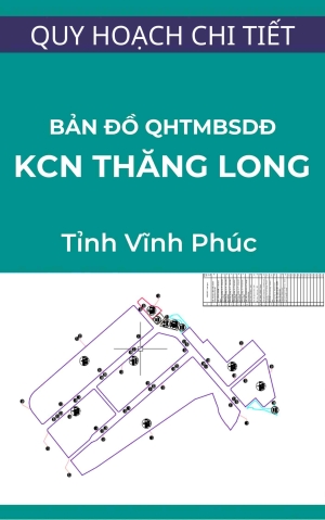 Bản đồ quy hoạch tổng mặt bằng sử dụng đất trong quy hoạch chi tiết xây dựng Khu công nghiệp Thăng Long Vĩnh Phúc tỷ lệ 1/2.000 (được viết tắt là TLIPIII)