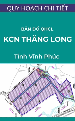 Bản đồ quy hoạch chia lô trong quy hoạch chi tiết xây dựng Khu công nghiệp Thăng Long Vĩnh Phúc tỷ lệ 1/2.000 (được viết tắt là TLIPIII)