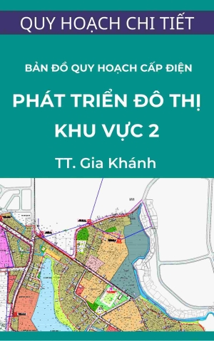 Bản đồ quy hoạch cấp điện – Quy hoạch chi tiết tỷ lệ 1/500 cải tạo chỉnh trang và phát triển đô thị khu vực 2 tại thị trấn Gia Khánh