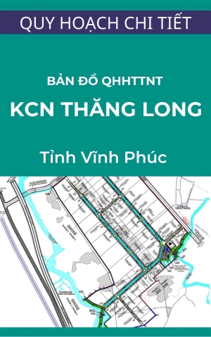 Bản đồ quy hoạch hệ thống thoát nước thải trong quy hoạch chi tiết xây dựng Khu công nghiệp Thăng Long Vĩnh Phúc tỷ lệ 1/2.000 (được viết tắt là TLIPIII)