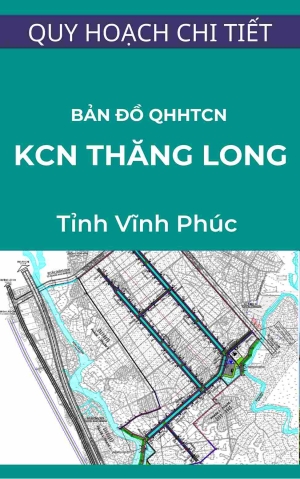 Bản đồ quy hoạch hệ thống cấp nước trong quy hoạch chi tiết xây dựng Khu công nghiệp Thăng Long Vĩnh Phúc tỷ lệ 1/2.000 (được viết tắt là TLIPIII)