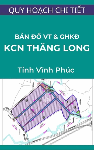 Bản đồ vị trí và giới hạn khu đất trong quy hoạch chi tiết xây dựng Khu công nghiệp Thăng Long Vĩnh Phúc tỷ lệ 1/2.000 (được viết tắt là TLIPIII)